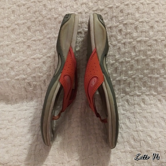 Dr. School's "Lottie" Orange Sandals sz 6 - Picture 6 of 7